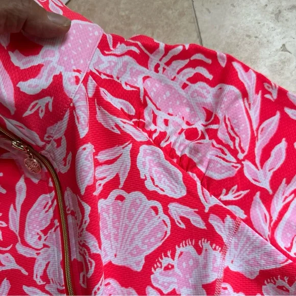 Lilly Pulizter SMALL Justine Luxletic Half Zip Pullover UPF  UPF 50+ Fitted - Picture 3 of 12